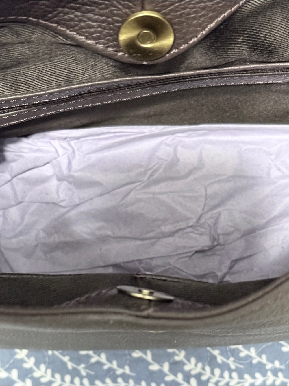 Classic Brown Leather Shoulder Bag - Picture 7 of 8